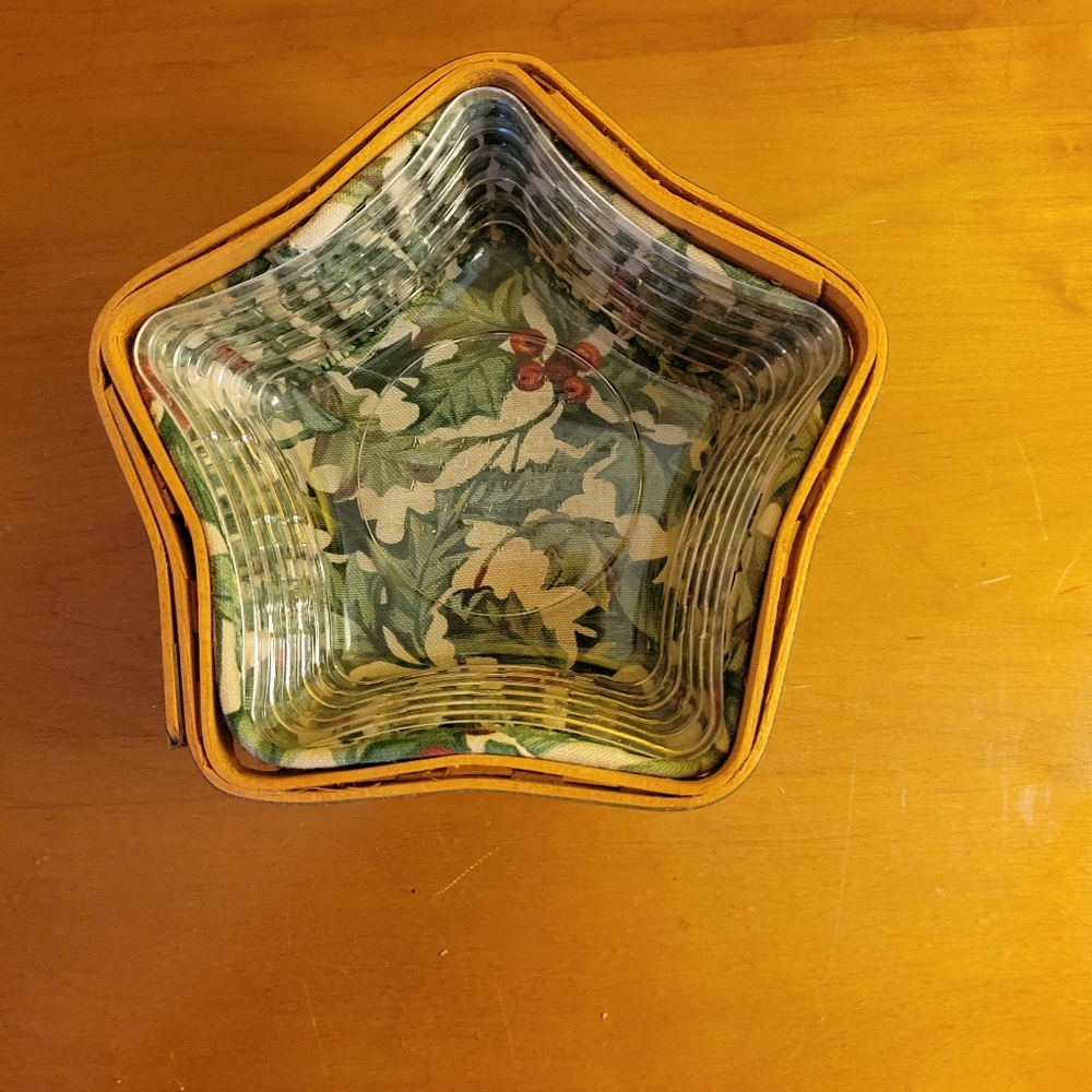 2001 Longaberger Tree Trimming Collection Basket Twinkle, Twinkle
